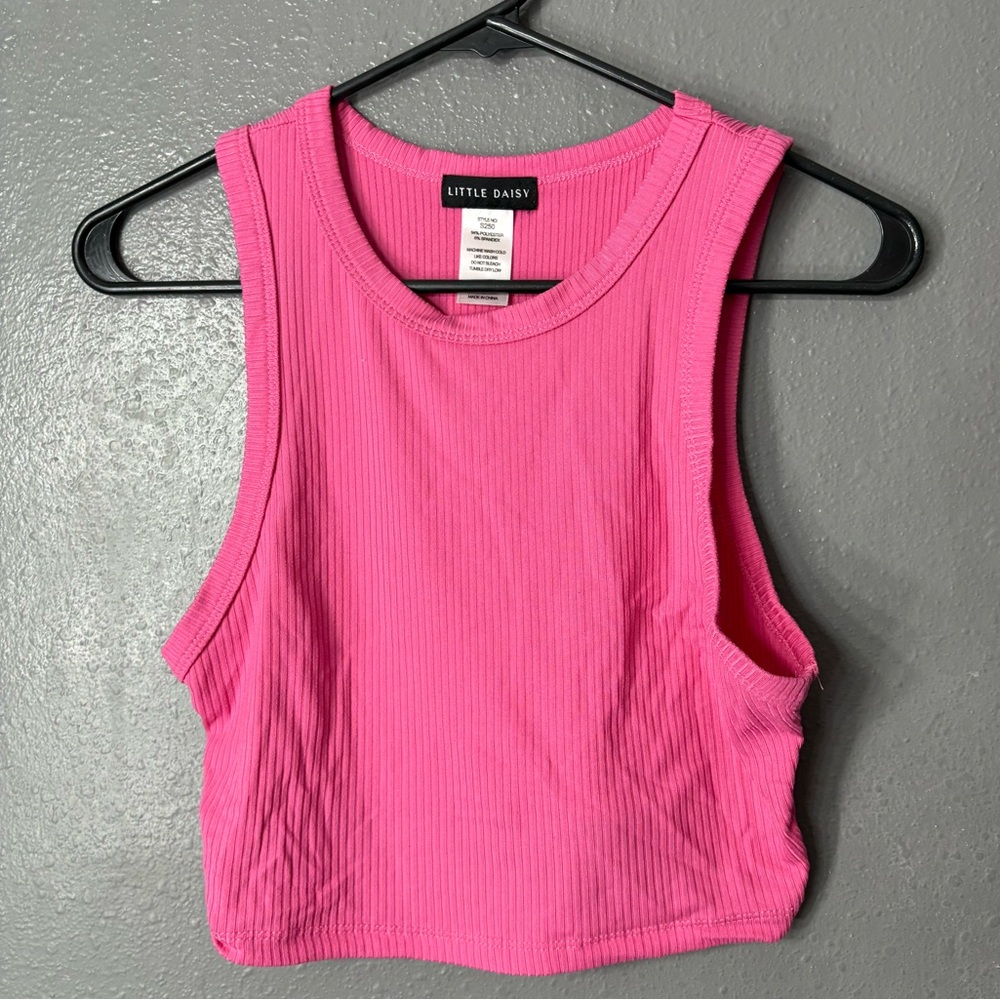 Pink Cropped Top